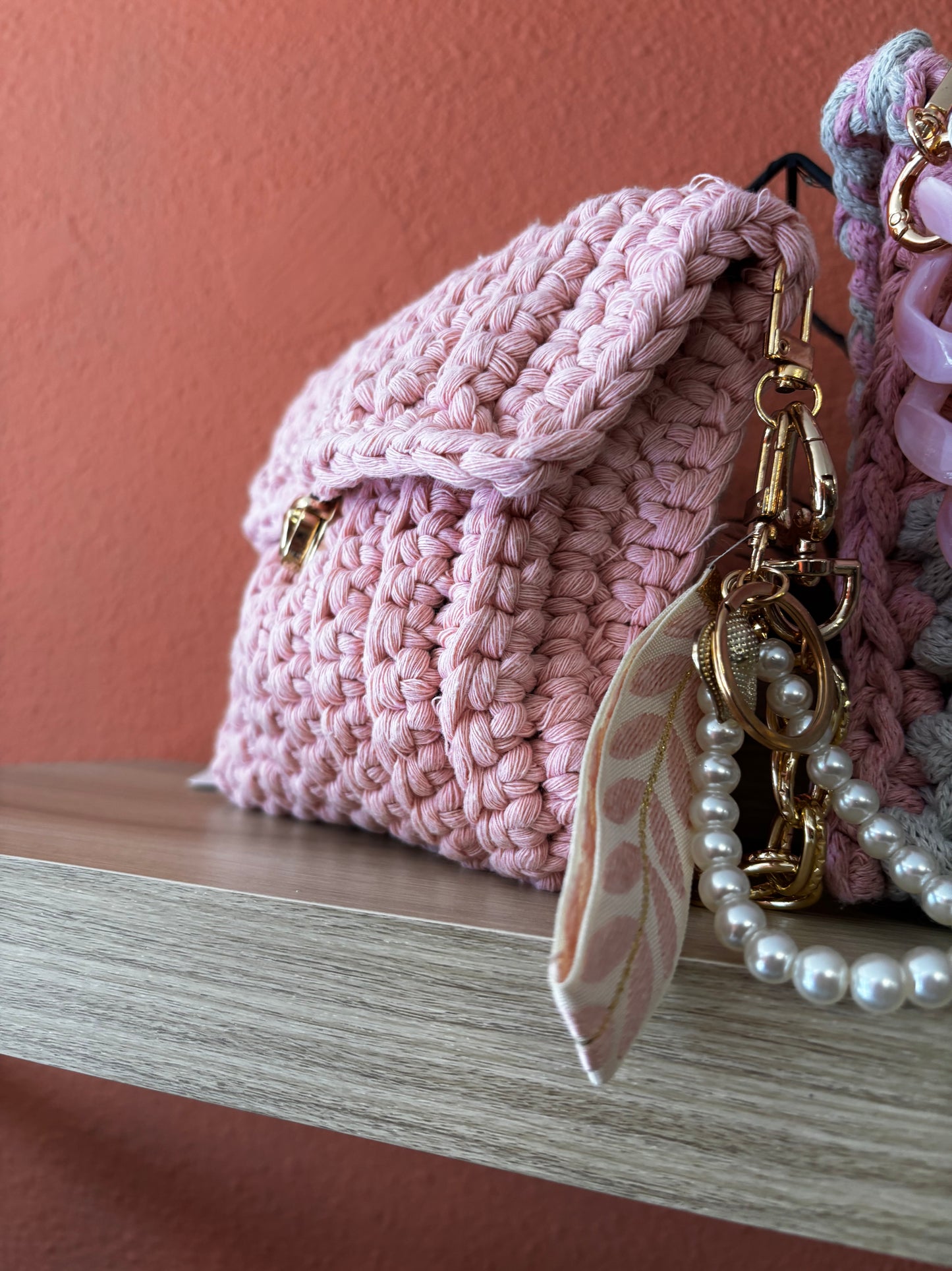 Sac en Cochet Rosy