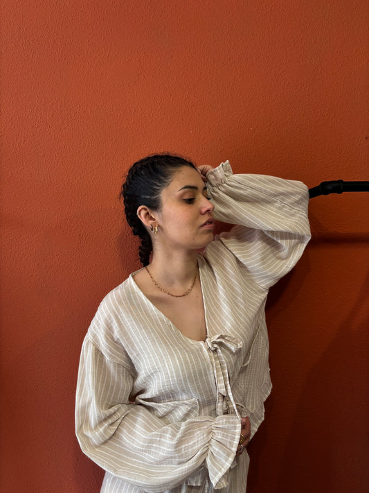 Blouse à Noeud Cosy